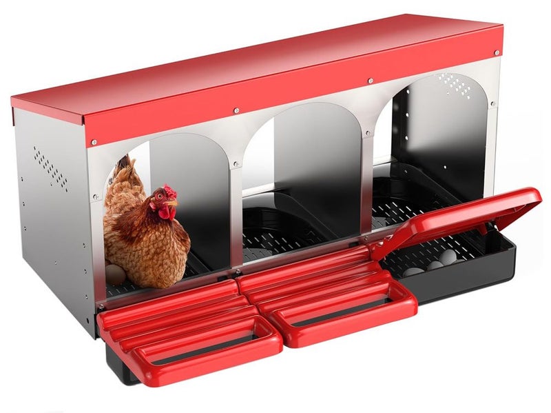 Chicken Nesting Box Hen Laying Nest Boxes Chook Coop Egg Perch NZ Clearance Carousel 1