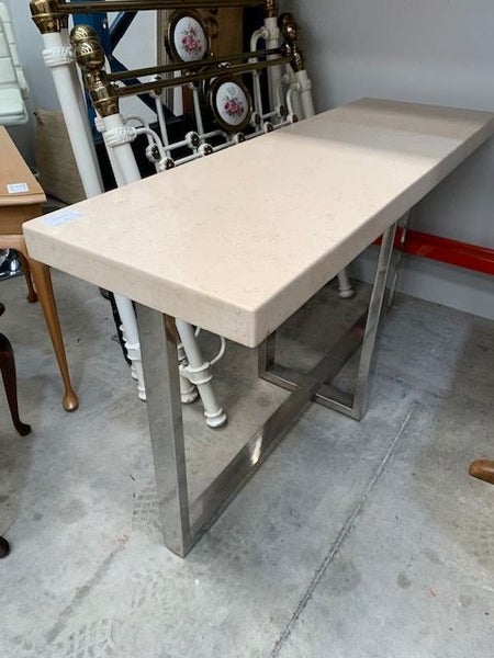 RETRO STYLE MARBLE LIKE HALL TABLE Carousel 1