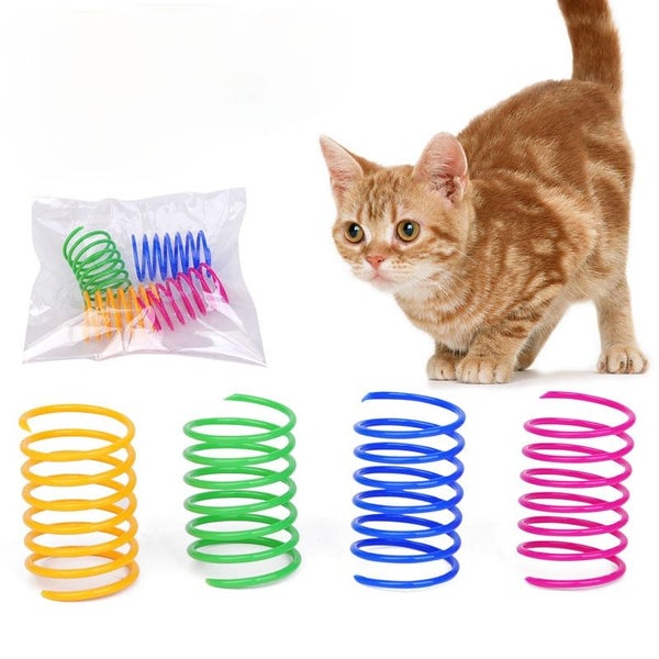 4-Pack Colorful Spring Cat Toy – Interactive, Flexible Fun for Cats Carousel 1