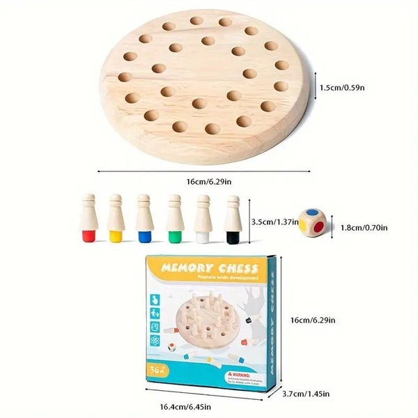 PTN Memory Puzzle Chess Brain Teaser Focus Training Exercise - NEW Carousel 6