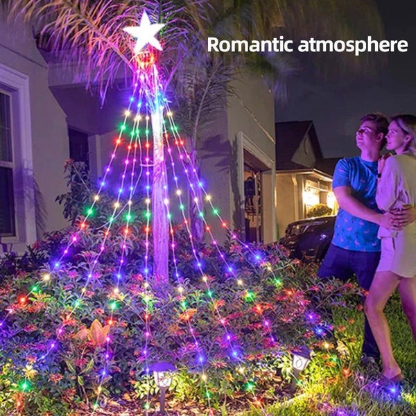 NEW Waterproof Solar Christmas Waterfall Fairy String Lights Party lights Carousel 1