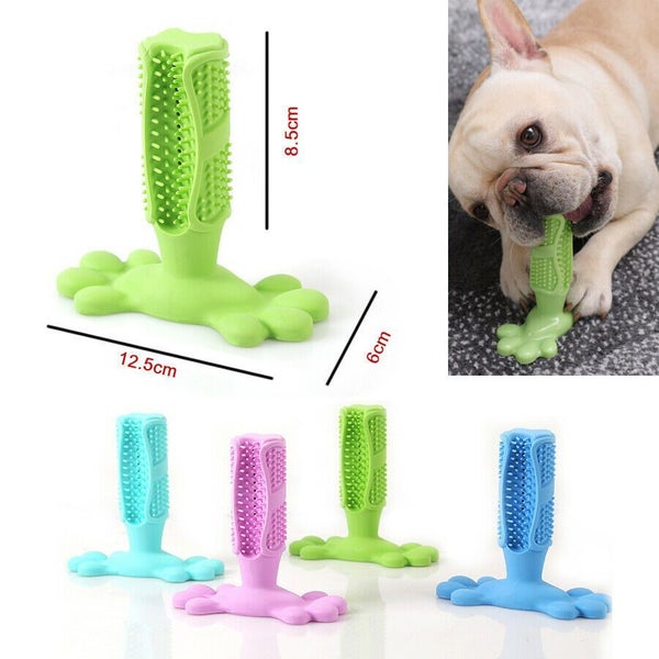 Dog Toothbrush Pet Brushing Stick Teeth Cleaning Chew Toy NEW Carousel 2