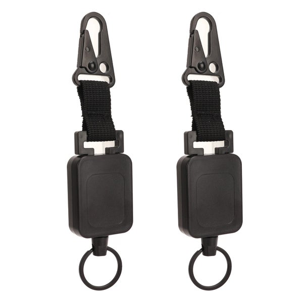 easy pull buckle retractable keychain mini buckle key chain quick release Carousel 2