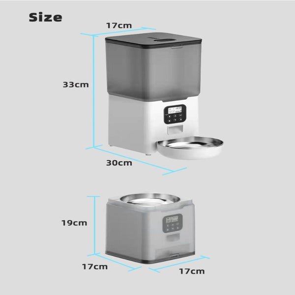 Yes4pets 5.6L Visible Automatic Digital Pet Dog Cat Feeder Food Bowl Dispenser Carousel 2