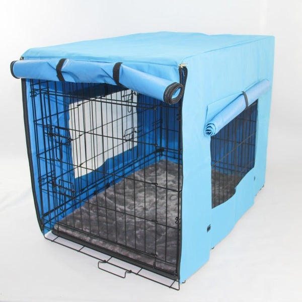 Yes4pets 48' Portable Foldable Dog Cat Rabbit Collapsible Crate Pet Cage With Co Carousel 2