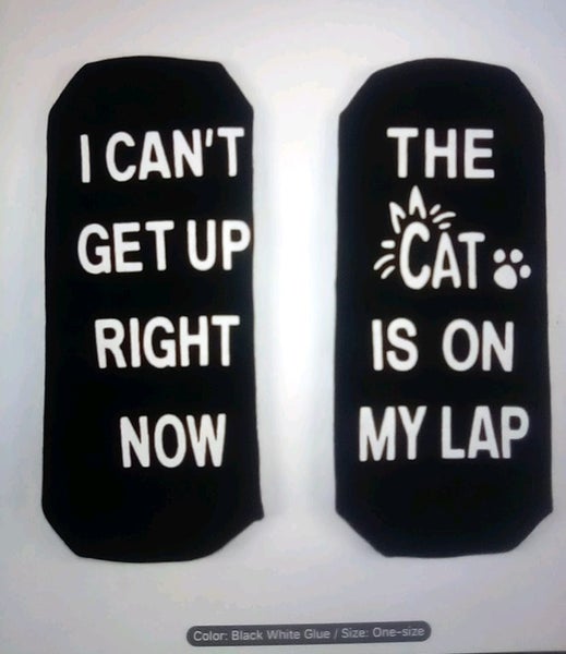 THE CATTAGE - Fun Cat Unisex Novelty Black Socks Add Whimsey To Your Feet Carousel 5