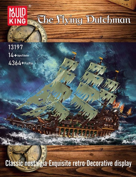 The Flying Dutchman Pirate Ship - 4364 pieces - MouldKing: 13197 Carousel 2