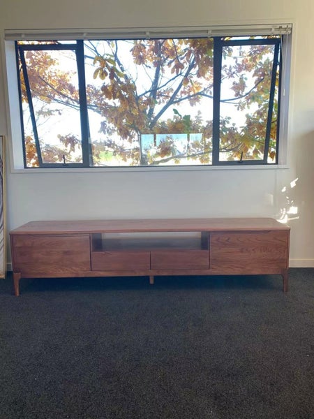Christmas Sale 10% Off Brand New Solid Oak1.5MTV Cabinet Entertainment Unit Carousel 1