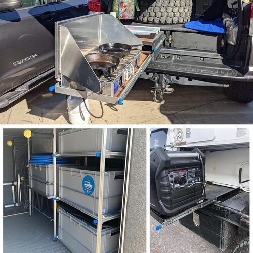 1000mm Drawer Slides Runner Carousel 9