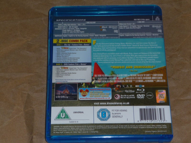 Toy Story 2 (Blu-ray+DVD)62936674660225111
