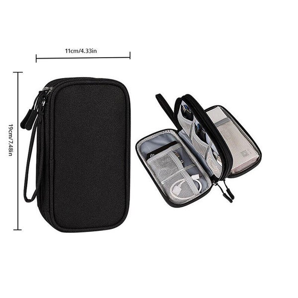 Travel Portable Digital Storage Bag USB Data Cable Organizer Carousel 1