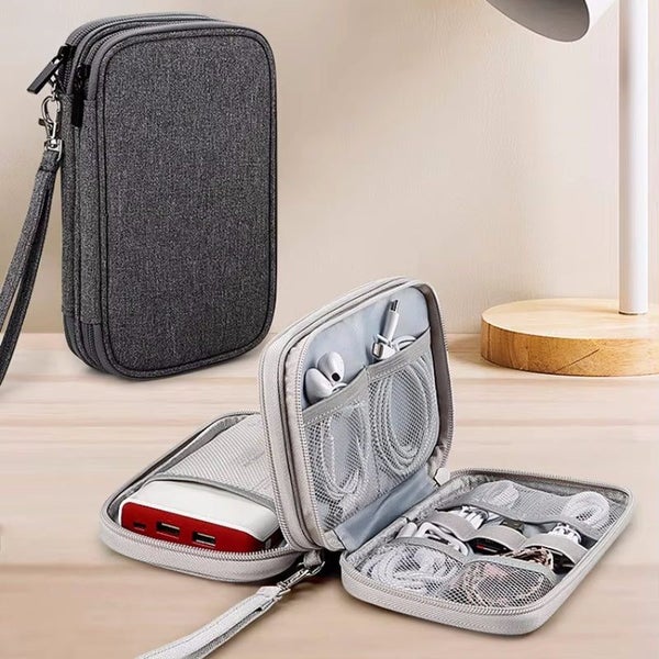 Travel Portable Digital Storage Bag USB Data Cable Organizer Carousel 2