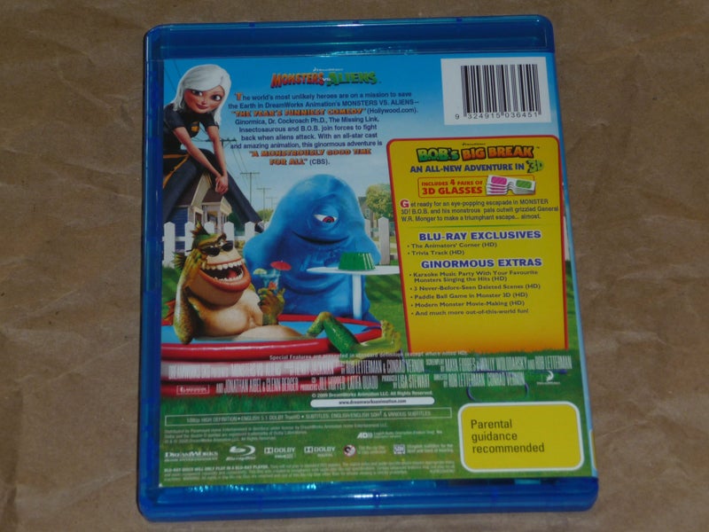 Monsters vs Aliens (Blu-ray)62936674638850111