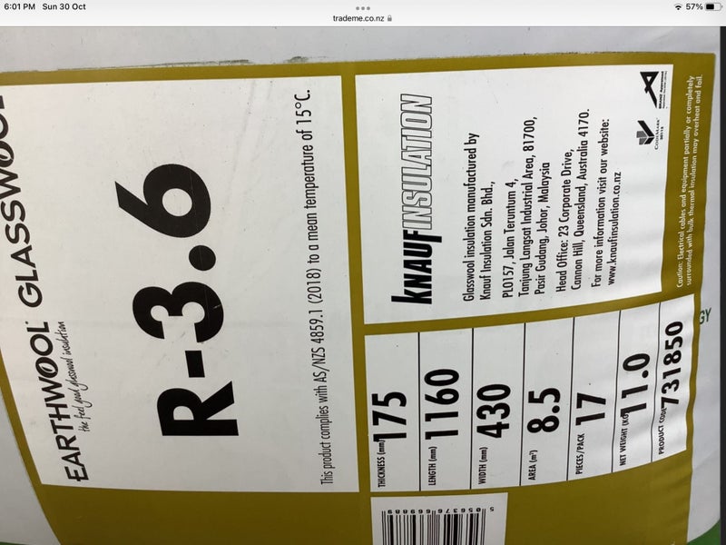 Knauf Earthwool R3.6 Roof Insulation Bales Carousel 3