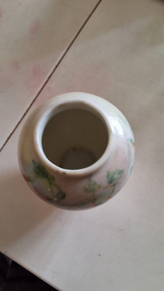 POTTERY SMALL VASE HAND PAINTED Carousel 2