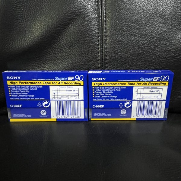 2 x SONY 90 MINUTE TAPES Carousel 2