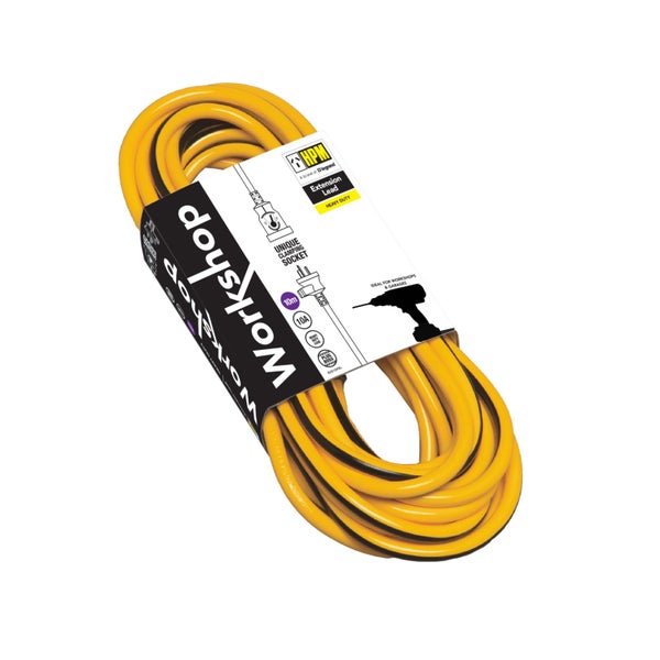 HPM Plugboss 10m 10A 3-Core Heavy Duty Extension Lead R2810PBL NEW Carousel 5