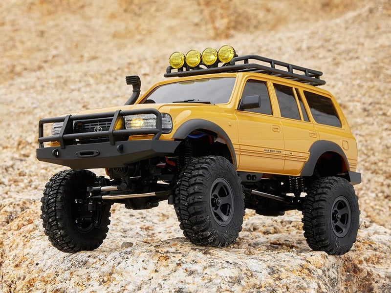 FMS - Land Cruiser LC80 RTR Toyota 4WD - RC Crawler 1/18 - Rock Truck - YELLOW Carousel 2