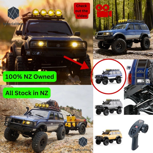 FMS - Land Cruiser LC80 RTR Toyota 4WD - RC Crawler 1/18 - Rock Truck - BLUE Carousel 1