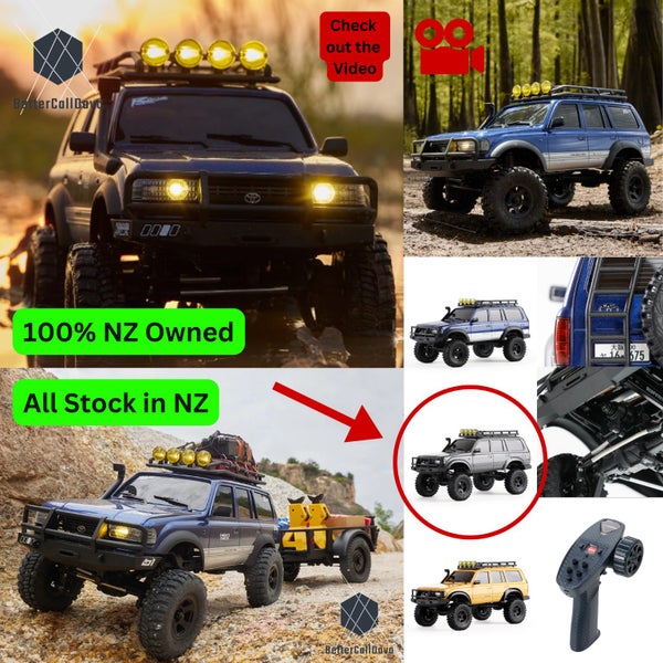 FMS - Land Cruiser LC80 RTR Toyota 4WD - RC Crawler 1/18 - Rock Truck - GREY Carousel 1