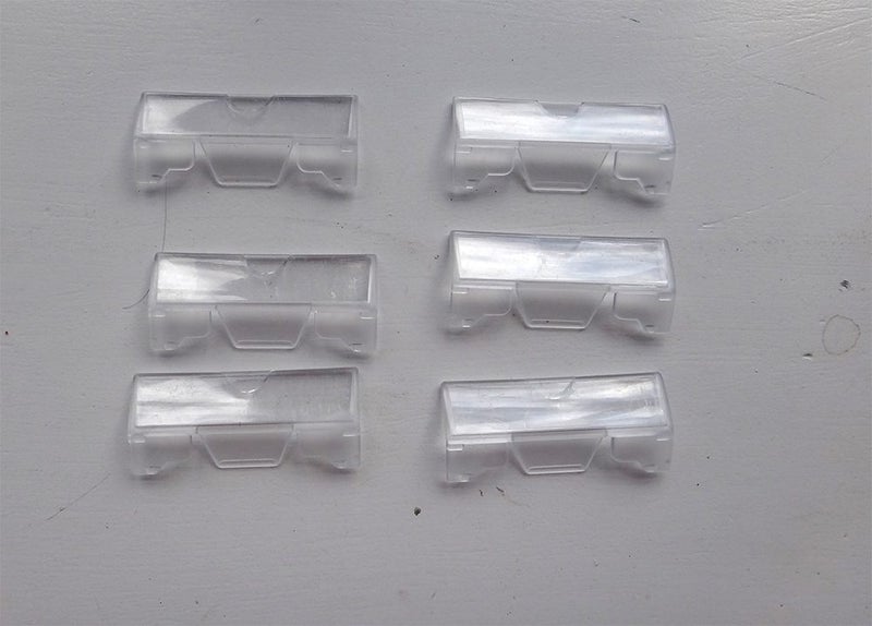 clear file label holders (x6) Carousel 1