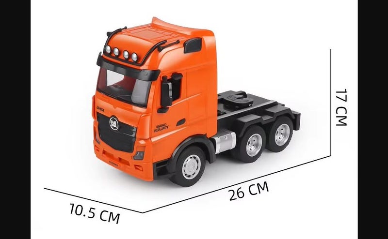 HUINA 1317 1:18 RC Orange Truck with Green Shipping Container (Hui Na) Carousel 18