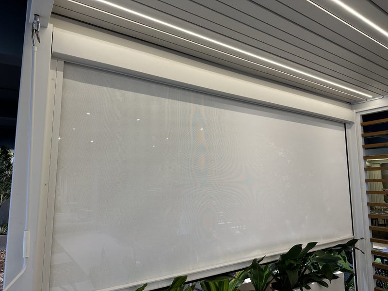 Manual Curtain Blind 370 L x 236 H cm White Carousel 14