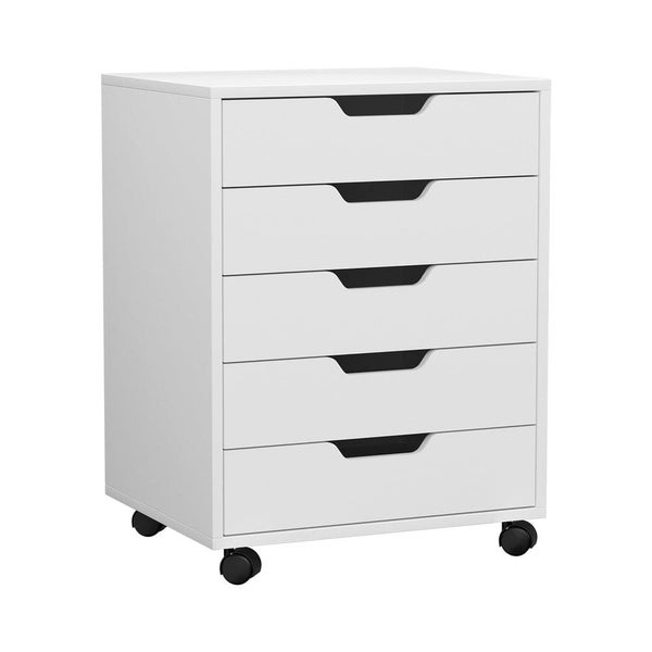 5-drawer Filing Cabinet Mobile Rolling Storage Cabinet Chest Of Drawers Stand... Carousel 1