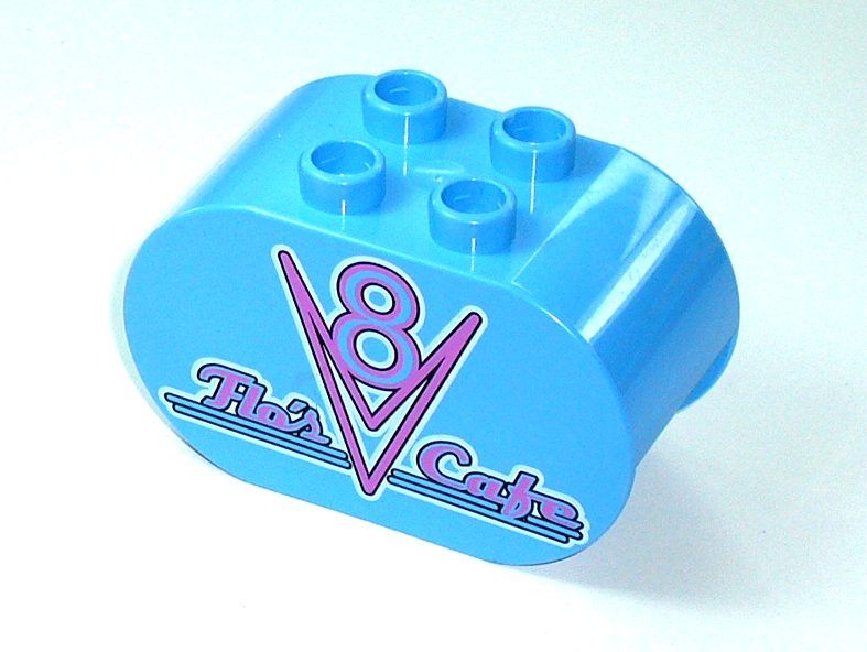 ®™DUPLO - Med Blue Brick with V8 & 'Flo's Cafe' (Disney Cars) ~Retired Dec 2010~ Carousel 2