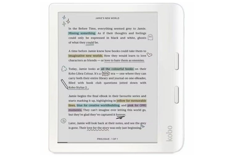 Kobo Libra Colour Digital Text Reader - White - 24000 Book(s) - 32 GB Flash -... Carousel 1