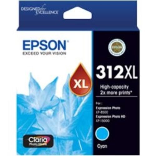Epson Claria Photo HD 312XL Ink Cartridge - Cyan - Inkjet - High Yield Carousel 1