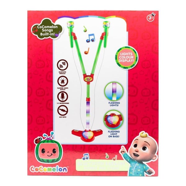 Cocomelon Bluetooth Karaoke Double Mic Stand Carousel 1