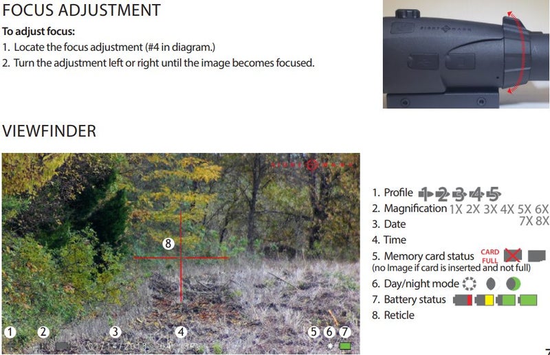Sightmark Wraith 4K MAX 3-24x50 Digital riflescope. Carousel 5