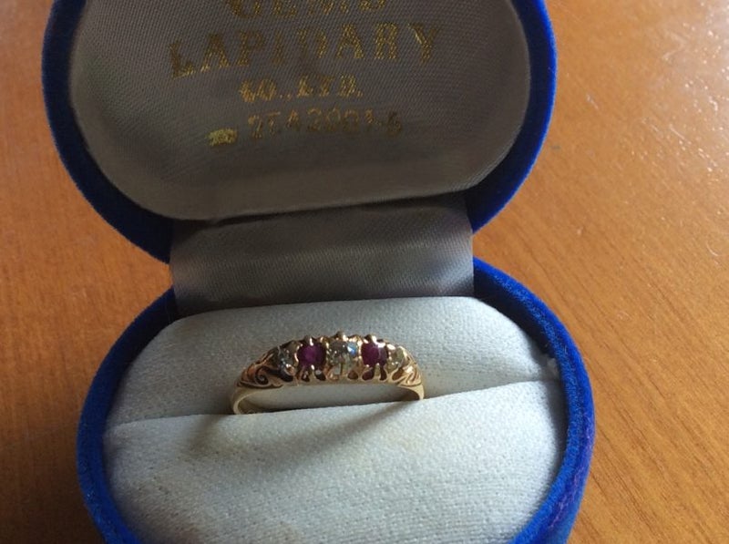 Ruby and Diamond Vintage ring Carousel 6
