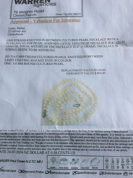 Cultured Pearl Necklace Carousel 5