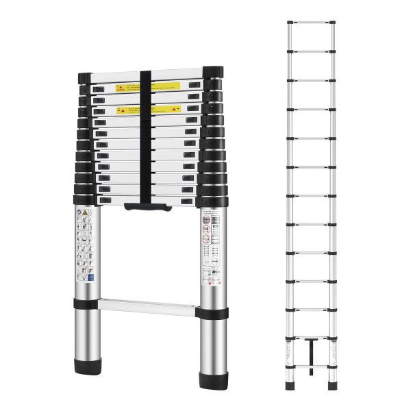 3.8M Telescopic Aluminium Step Ladder Carousel 10