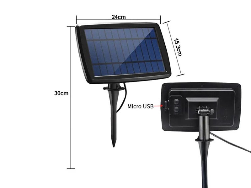 Solar Festoon Lights 15m - 50 Bulbs Carousel 7