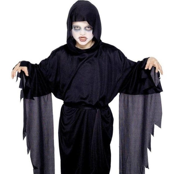 Screamer Ghost Robe Kids Black Carousel 1