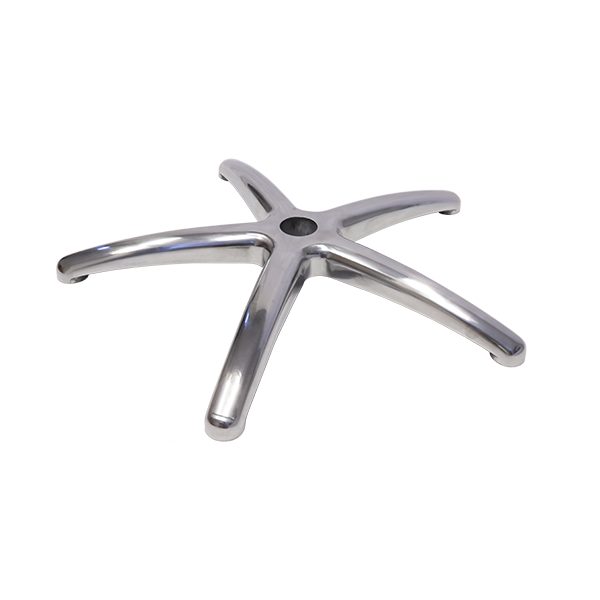 Chrome 5 Star Base With Black Castors 650Mm Dia Carousel 2