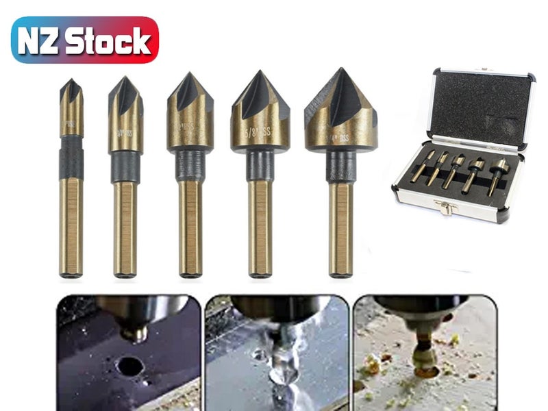 Countersink Drill Bit Set 5 Pcs NZ Clearance Carousel 1