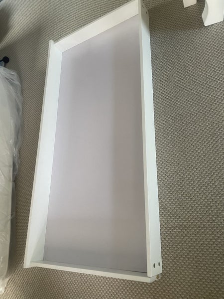 Sleigh baby cot with mattress and matching change table Carousel 11