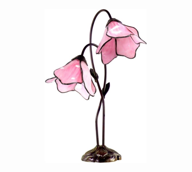 LARGR Water Lily Flower Style Tiffany Table Lamp (12034R) Carousel 2