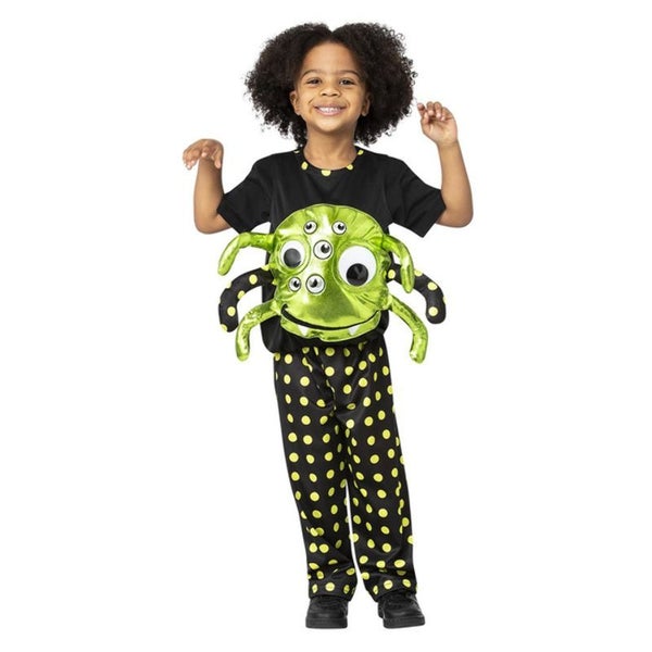Neon Spider Costume Child White Red Carousel 1