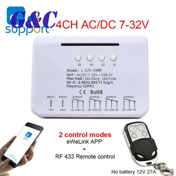 eWeLink APP Wifi Wireless Remote Control Switch RF 4CH Relay Alexa Google Home Carousel 9
