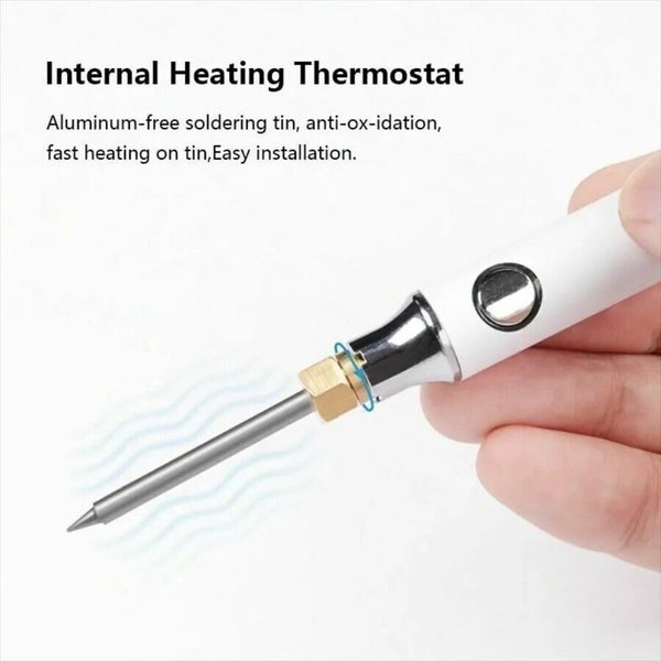 USB Soldering Iron Kit Cordless Rechargeable Solder Pen For Jewelry Craft DIY Carousel 7