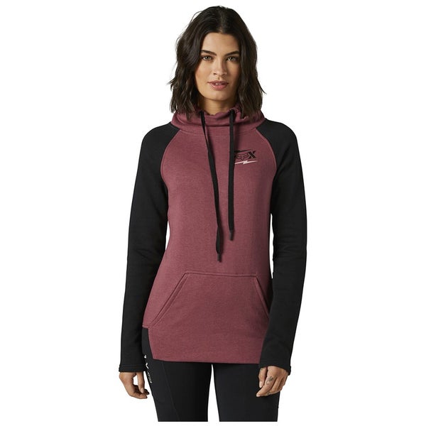 FOX WOMENS CLEAN UP PULLOVER FLEECE HOODY [PURPLE HAZE] XS Carousel 1