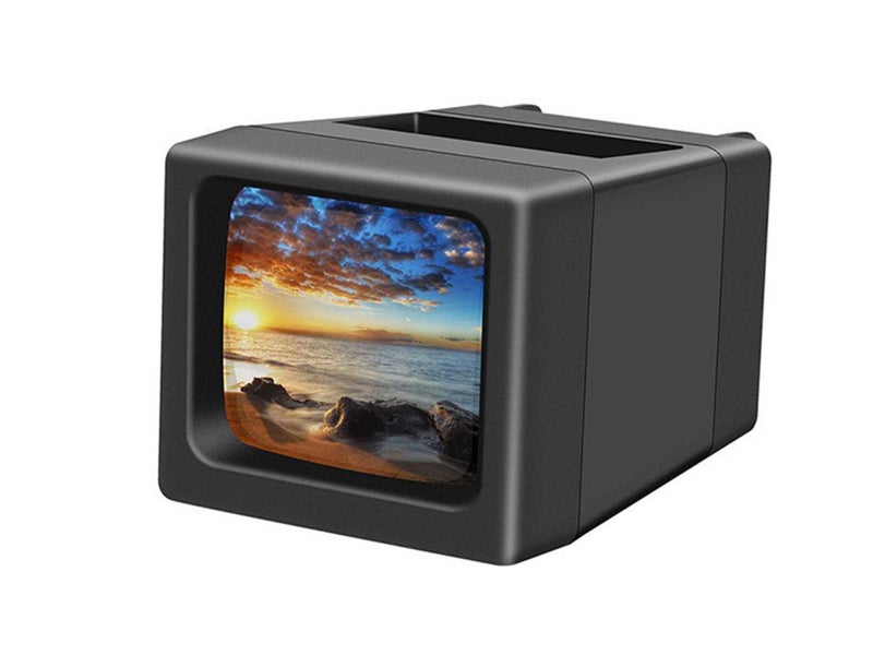 35mm Slide Film Viewer 2X Magnify Battery Operated LED Lighted Slide Projector Carousel 2