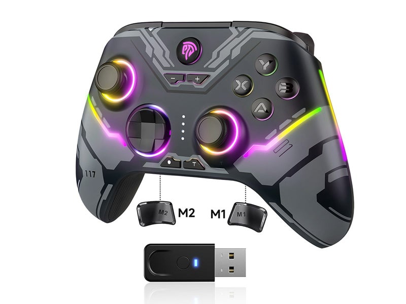 EasySMX X15 PC Controller Wireless Bluetooth Controller for PC Android Black Carousel 1