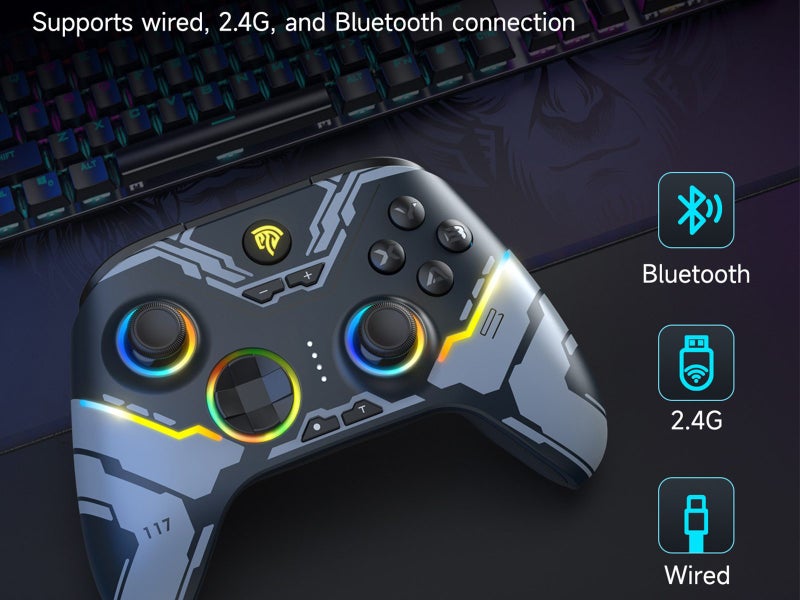 EasySMX X15 PC Controller Wireless Bluetooth Controller for PC Android Black Carousel 10