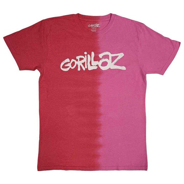 Gorillaz Two Tone Brush Logo T Shirt Carousel 1